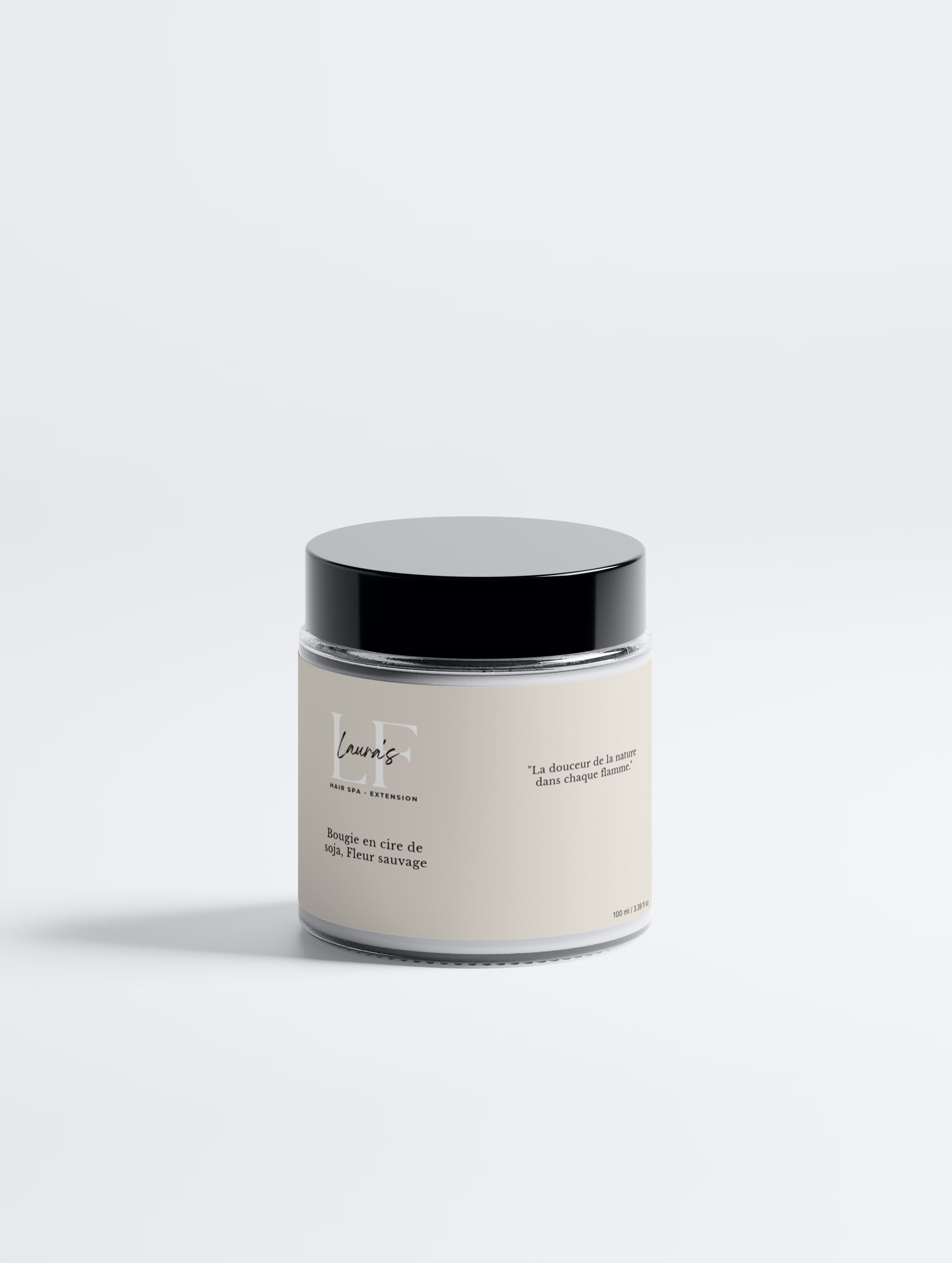 Bougie en cire de soja, Fleur sauvage